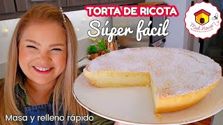 TARTA DE RICOTA receta fácil de masa y el relleno DELICIOSA [upl. by Nailij]