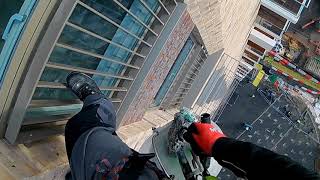 High Standard Rope Access Kidbrooke village Window cleaning [upl. by Enyrat49]