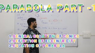 GENERAL CONIC EQUATION OF PARABOLA CLASS 11TH  JEE MAINS AND CBSE BOARDS BEST LECTURE [upl. by Koval]