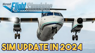 Microsoft Flight Simulator  FIRST SIM UPDATE OF 2024 [upl. by Nylikcaj404]