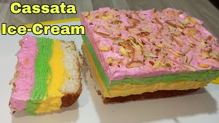 Cassata Ice Cream Recipe  Summer Special Ice Cream Recipe [upl. by Nylrahc]