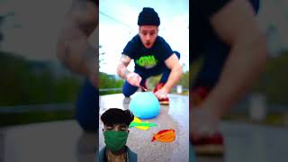 Balloon blasting with fire candle asme satisfying shorts chill cool funny trending [upl. by Adalai]