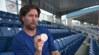 RA Dickey shows off the knuckleball [upl. by Eiuqnom450]