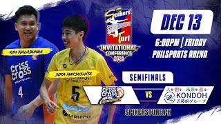 CRISS CROSS vs KONDOHGUMI  Full Match  Semifinals  2024 Spikers Turf Invitational Conference [upl. by Westmoreland]