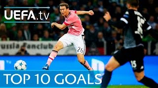 UEFA Champions League 201516  Top ten goals [upl. by Niamreg403]