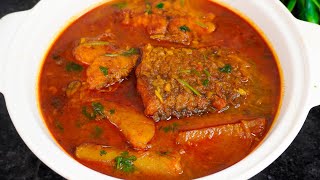 Macher kalia recipe with Katla or Rui Bengali fish kaliya Bengali fish curry for special occasions [upl. by Octavian264]