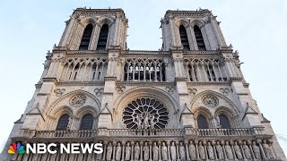 WATCH Reopening ceremony for Notre Dame Cathedral in Paris  NBC News [upl. by Lustig136]