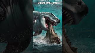 Megalodon vs Dinosaurs The Battle for Ocean Supremacy shorts animals [upl. by Ahsenot]