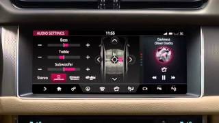 Jaguar XF 2017  InControl Touch Pro Settings [upl. by Nahtannhoj644]