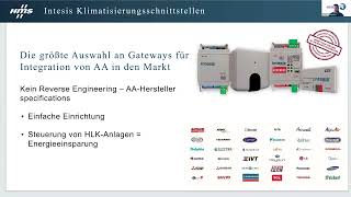 Webinar Klimaintegration Industrieprotokolle Intesis HMS  DE [upl. by Ioves]