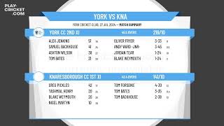 York CC 2nd XI v Knaresborough CC 1st XI [upl. by Chavey681]