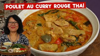 Poulet curry rouge Thaï Technique de cuisson pour obtenir des saveurs optimales Comment le manger [upl. by Thisbee256]