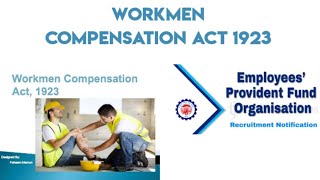 Workmen compensation Act 1923  upsc EPFO  Social security Labour law  Labour law [upl. by Emse445]