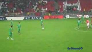 Karkouris FreeKick vs FcUtrecht [upl. by Vachell]