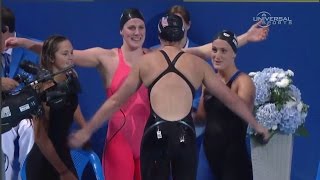 American Women 2015 4x200m Free Champs  Universal Sports [upl. by Elohcan413]