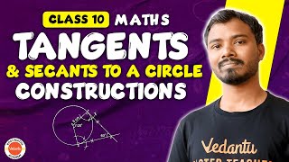 Tangents and Secants Class 10 SSC  Constructions  SSC Maths  SSC 2024 [upl. by Aidualk]