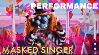 Squiggly Monster sings “Have You Ever Seen The Rain” by CCR  The Masked Singer  Season 4 [upl. by Aynotan965]