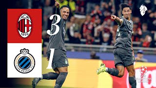 Pulisic and a Reijnders brace for the win  AC Milan 31 Club Brugge  Highlights ChampionsLeague [upl. by Ahsenrat]