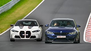 M4 CSL VS M3 F80 SUR LE NURBURGRING [upl. by Mccallion]