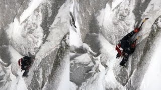 Goulotte Ravanel Frendo Aiguille Carrée Arête des Grands Montets Chamonix alpinisme montagne [upl. by Willy]