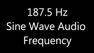 1875 Hz Sine Wave Sound Frequency Tone [upl. by Nnire]