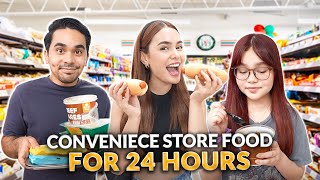 EATING CONVENIENCE STORE FOOD FOR 24HOURS  IVANA ALAWI [upl. by Ojiram]