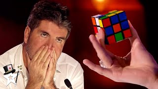 The BEST Rubiks Cube Magic on Got Talent [upl. by Xineohp]