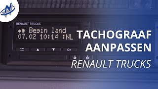 Landcode aanpassen op digitale tachograaf  Renault Trucks  Nijwa [upl. by Jeffrey]