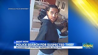 Honolulu Police seek help in moped theft case [upl. by Daeriam]