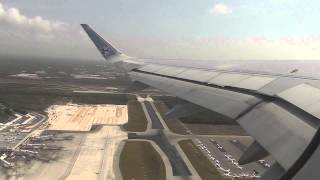 Interjet Airbus A320 Take Off from Cancun to Mexico City  April 21 2015 [upl. by Natloz]