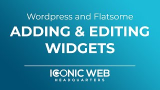 How to Manage Widgets in Wordpress and Flatsome [upl. by Ebsen440]