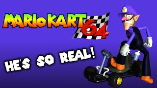 Waluigi In Mario Kart 64 Rom Hack [upl. by Aremmat]