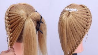 Advance Hairstyle Try Different Look Unique  New Design Hairstyle For Wedding amp Party [upl. by Hannala]