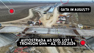 Autostrada A0 Sud Lot 1 Tronson DN4  A2  Alsim Alarko  17022024  Building a Country 🇷🇴 [upl. by Suiramad]