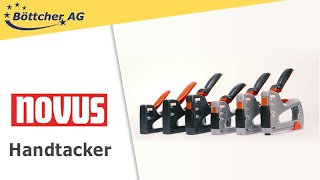 Novus Handtacker J17 dual worker 0300438 für Fein und Flachdrahtklammern [upl. by Aynik]