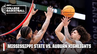 SEC Tournament Semifinals Mississippi State Bulldogs vs Auburn Tigers  Full Game Highlights [upl. by Surdna]