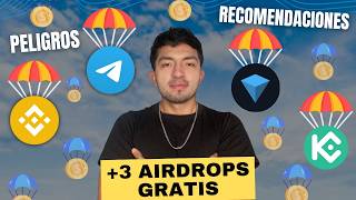 Que es un AIRDROP y Como Ganar DINERO con ellos🔴3 AirDrops Gratis [upl. by Eisserc]