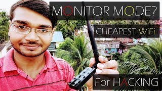 What is MONITOR MODE Cheapest WiFi Adapter supporting MONITOR MODE for WiFi HACKING ATHEROS AR9271 [upl. by Clute]