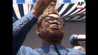 Zaire  President Mobutu public appearance [upl. by Pasquale133]