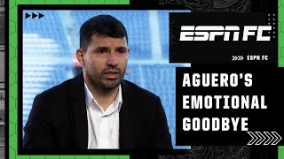 Sergio Aguero announces his retirement in emotional press conference  LaLiga  ESPN FC [upl. by Koerlin]