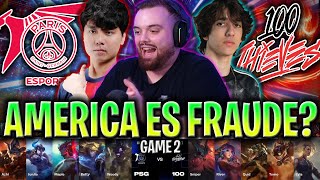 NA ES UN FRAUDE IBAI CASTEA LA ÚLTIMA SERIE  PSG vs 100T Game 2 WORLDS PLAY IN 2024 IBAI ESPAÑOL [upl. by Backer]