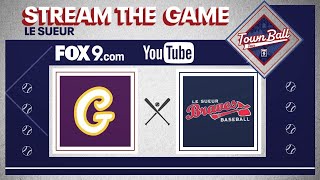 LIVE  Le Sueur Braves vs Gaylord Islanders FOX 9 Town Ball Tour [upl. by Aynatahs]