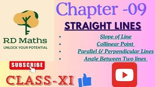 STRAIGHT LINE CLASS 11 CHAPTER 09 NCERT MATHEMATICSRDMATHS RUPANGI DWIVEDI CBSE [upl. by Krongold]