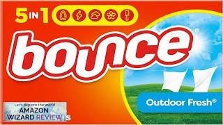 Bounce Dryer Sheets Laundry Fabric Softener Outdoor Fresh 240 Review [upl. by Nwotna]