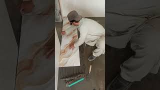 How to floor tiles fixing 12quot X 24quot [upl. by Draude]