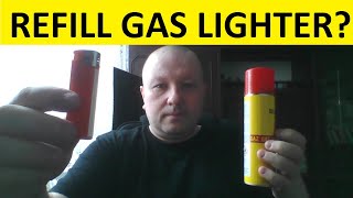 How to refill gas lighter with Butane gas Refilling gas lighter [upl. by Runck881]