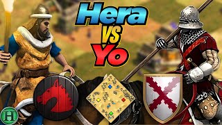 Huns vs Burgundians  1v1 Arabia  vs Yo  AoE2 [upl. by Airel]