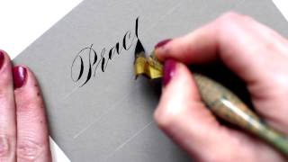 Calligraphy by Melissa Esplin with Manuscripts Leonardt Principal Nib [upl. by Akinehs43]