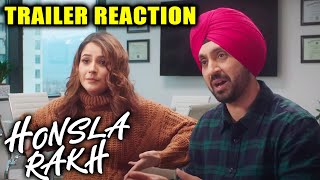 Honsla Rakh Trailer Reaction  Shehnaaz Gill Diljit Dosanjh Sonam Bajwa  15 OCT [upl. by Nillok]