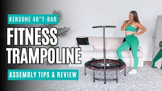 Kensone 40quot Bungee TBar Mini Trampoline Unboxing Assembly amp Honest Review [upl. by Brady]